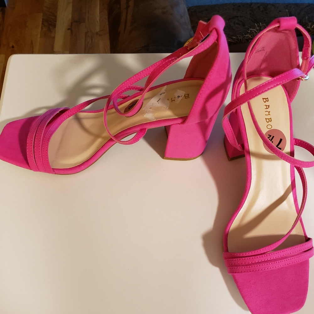 Hot pink heels